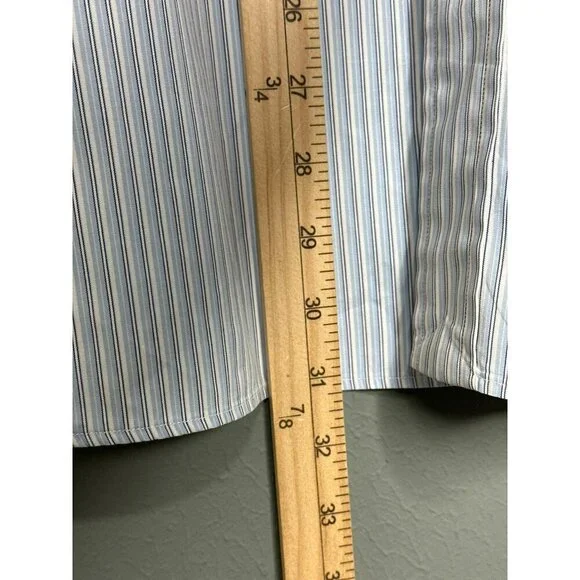 POLO by Ralph Lauren LS Button-Up Shirt Men's Large Striped Classic - Picture 9 of 11